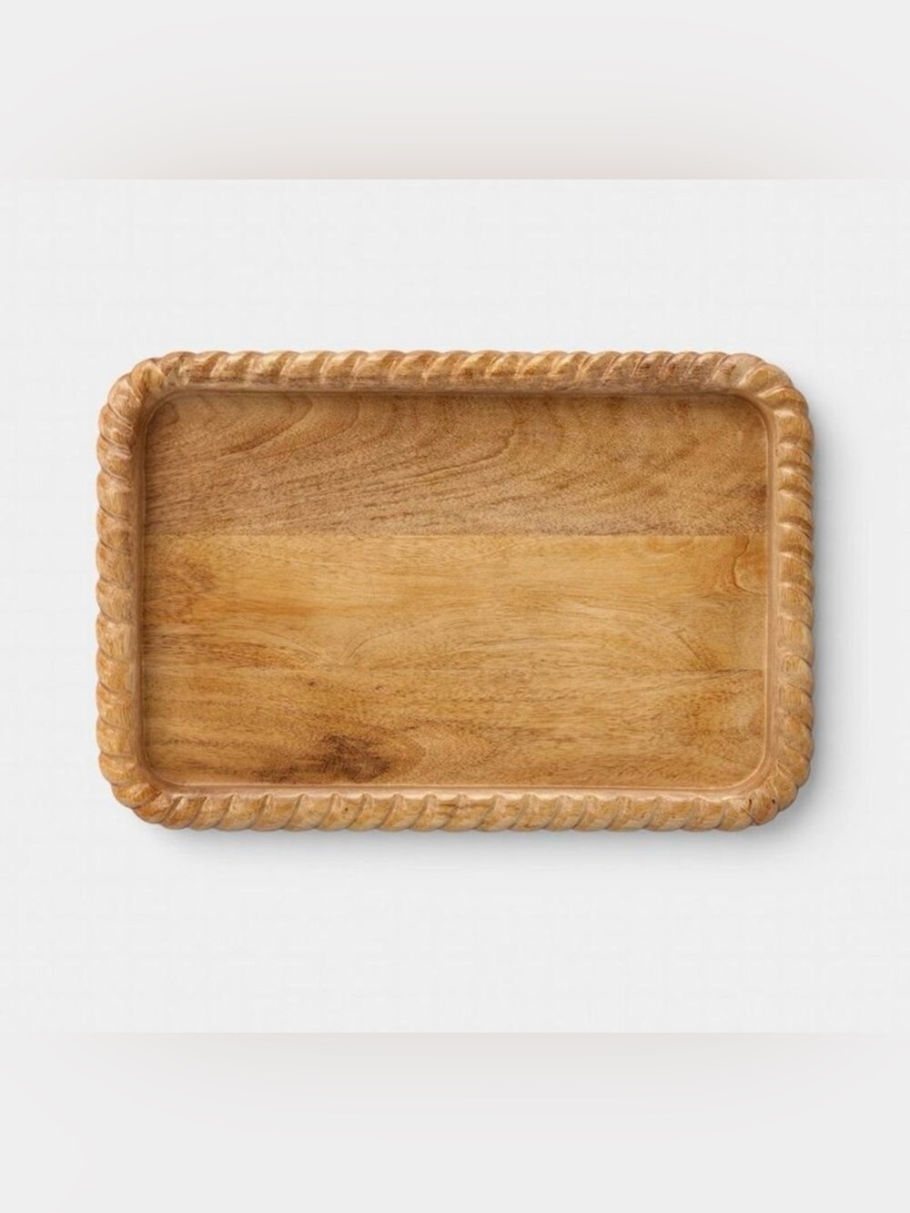 NEW! Threshold - Rectangular Mango Wood Tray,
Large, 18”